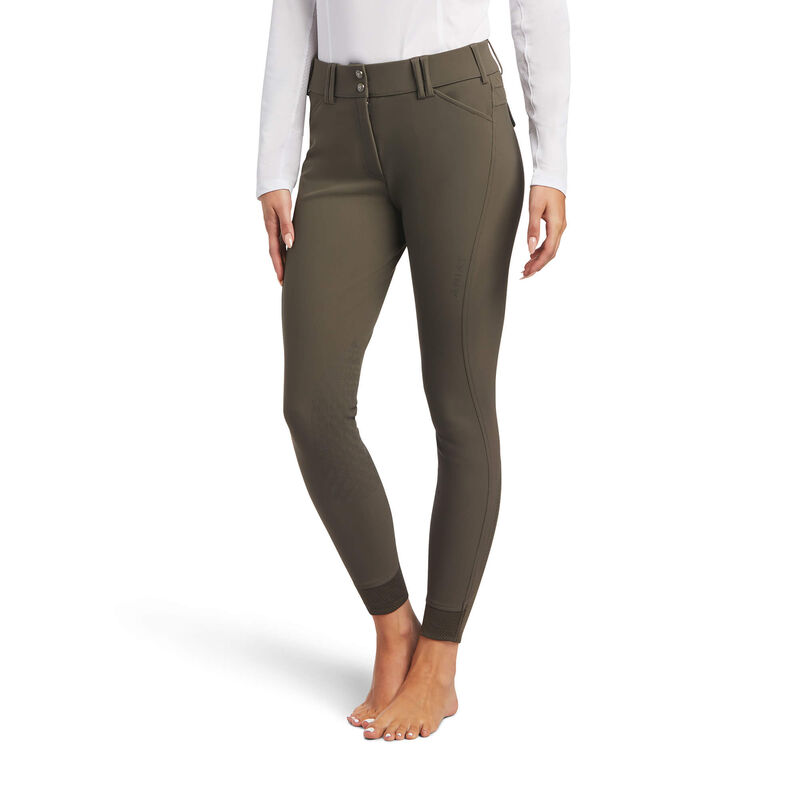 Pantalones Ariat Tri Factor Grip Knee Patch Breech Marrones Oscuro Mujer - Chile 981-ZKUTGS